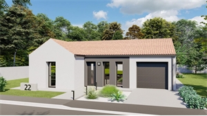 maison neuve à la vente -   86240  LIGUGE, surface 70 m2 vente maison neuve - UBI479303417